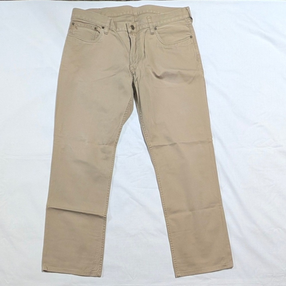 Polo Ralph Lauren Mens 36x32 Tan Khaki Straight Leg 5 Pocket Twill Pants